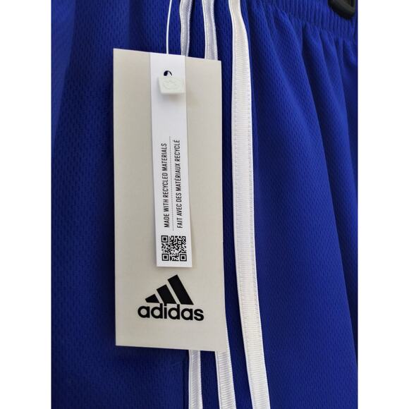 NWT Adidas Boy's Mesh Shorts Blue M 10/12 - Picture 8 of 9